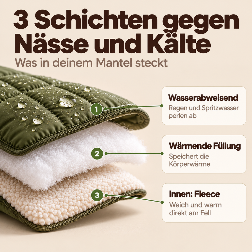 Allwetter - Hundemantel mit integriertem Geschirr